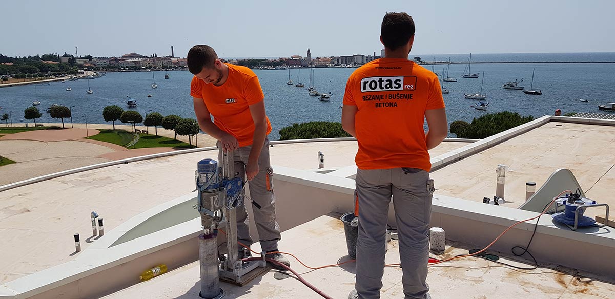 Bušenje betona ROTAS REZ 